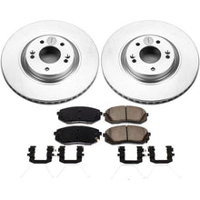 Cargar imagen en el visor de la galería, Power Stop 17-19 Hyundai Sonata Front Z17 Evolution Geomet Coated Brake Kit