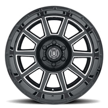 Cargar imagen en el visor de la galería, ICON Recoil 20x10 6x135 -24mm Offset 4.5in BS Gloss Black Milled Spokes Wheel