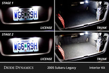 Cargar imagen en el visor de la galería, Diode Dynamics 05-09 Subaru Legacy Interior LED Kit Cool White Stage 1
