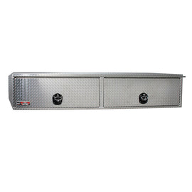 Westin/Brute High Cap HD Top Sider 16in x 88in w/flip up Doors - Aluminum