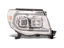 Cargar imagen en el visor de la galería, Raxiom 05-11 Toyota Tacoma Axial Series Switchback Proj Headlights- Chrome- Clear Lens