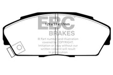 Cargar imagen en el visor de la galería, EBC 92-94 Acura Integra 1.7 Vtec Ultimax2 Front Brake Pads