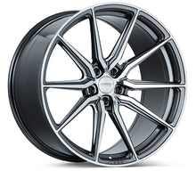 Cargar imagen en el visor de la galería, Vossen HF-3 22x9 / 5x112 / ET32 / Flat Face / 66.5 - Gloss Graphite Polished Wheel