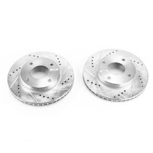 Cargar imagen en el visor de la galería, Power Stop 09-11 Nissan Versa Front Evolution Drilled &amp; Slotted Rotors - Pair