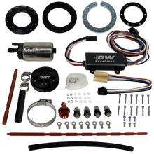 Cargar imagen en el visor de la galería, DeatschWerks Universal In-Tank Pump Mount w/ DW440 Brushless 415lph Fuel Pump &amp; Controller