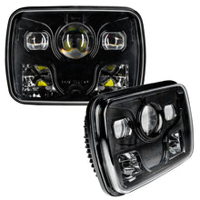 Cargar imagen en el visor de la galería, Oracle 7inx6in 40W Replacement LED Headlight - Black (Pair)