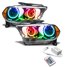 Cargar imagen en el visor de la galería, Oracle 11-13 Dodge Durango SMD HL Halogen - Chrome - ColorSHIFT w/ Simple Controller