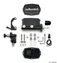 Cargar imagen en el visor de la galería, Wilwood Compact Tandem M/C - 15/16in Bore w/RH Bracket and Valve (Pushrod) - Black