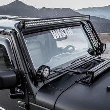 Cargar imagen en el visor de la galería, Westin/Snyper 07-17 Jeep Wrangler Snyper Overhead Light Hoop - Textured Black
