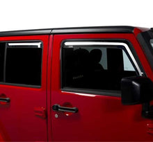 Cargar imagen en el visor de la galería, Putco 07-18 Jeep Wrangler JK - 4 Door Element Tinted Window Visors