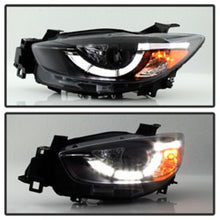 Load image into Gallery viewer, Spyder Mazda CX-5 13-15 Projector Headlights - DRL LED - Black PRO-YD-MCX513-DRL-BK