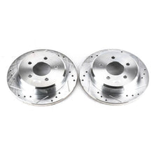 Cargar imagen en el visor de la galería, Power Stop 1993 Ford Mustang Front Evolution Drilled &amp; Slotted Rotors - Pair