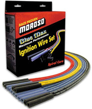 Cargar imagen en el visor de la galería, Moroso Universal Ignition Wire Set - Blue Max - Spiral Core - Unsleeved - 90 Degree - Black