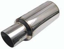 Cargar imagen en el visor de la galería, Injen 2 3/8 Universal Muffler w/Titanium burnt rolled Tip and stainless steel resonated inner wall