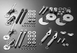 Cusco Body Pins For Hood Aluminum-Blue, Universal