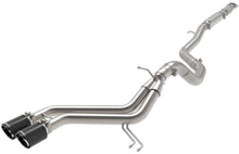 Cargar imagen en el visor de la galería, aFe Takeda 2-1/2in to 3in  SS-304 Cat-Back Exhaust w/ C/F Tips 13-17 Hyundai Veloster L4-1.6L