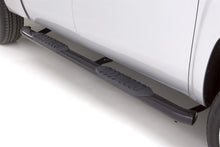 Cargar imagen en el visor de la galería, Lund 2005+ Toyota Tacoma Access Cab 5in Oval Curved Steel Nerf Bars - Black