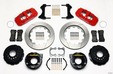 Cargar imagen en el visor de la galería, Wilwood AERO4 Rear P-Brake Kit 14.00in Red Small Ford 2.50in Offset