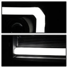 Cargar imagen en el visor de la galería, Spyder 07-13 GMC Sierra 1500-3500 Ver 2 Proj Headlights - DRL LED - All Blk PRO-YD-GS07V2-LBDRL-BKV2