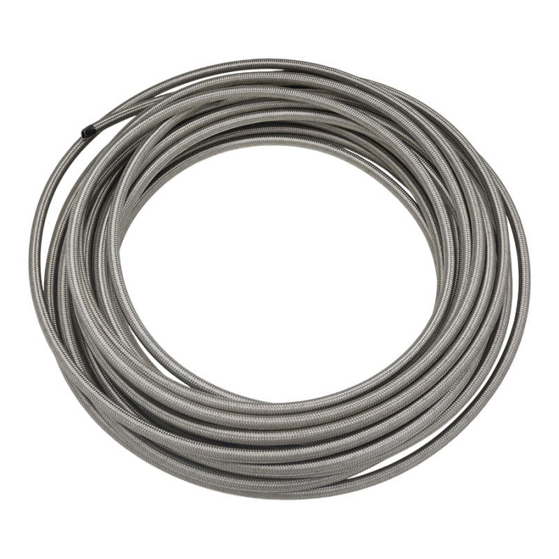 DeatschWerks 6AN Stainless Steel Double Braided CPE Hose - 50ft