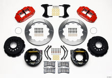 Cargar imagen en el visor de la galería, Wilwood Narrow Superlite 4R Rear P-Brk Kit 12.88in Red Chevy 12 Bolt w/ C-Clips