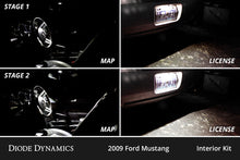 Cargar imagen en el visor de la galería, Diode Dynamics 05-09 d Mustang Interior LED Kit Cool White Stage 1