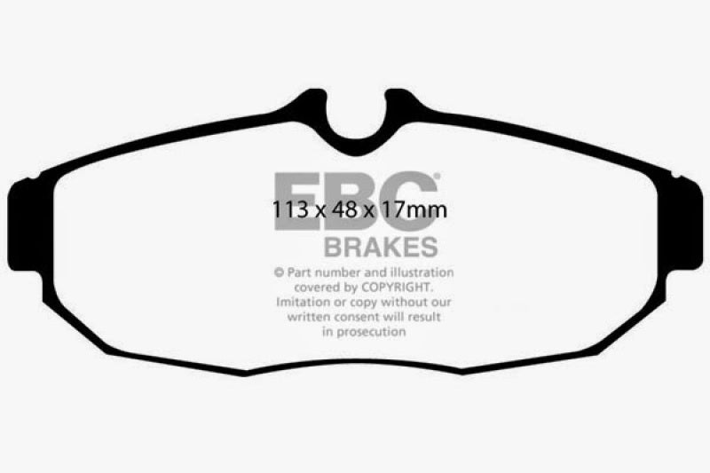 EBC 05-10 Ford Mustang 4.0 Greenstuff Rear Brake Pads