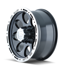 Cargar imagen en el visor de la galería, ION Type 174 16x8 / 6x139.7 BP / -5mm Offset / 106mm Hub Black/Machined Wheel