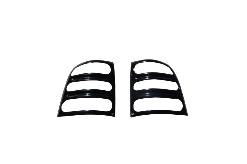 AVS 04-12 Chevy Colorado Slots Tail Light Covers - Black