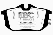 Cargar imagen en el visor de la galería, EBC 99-04 Volvo S40 1.9 Turbo T4 (200 BHP) Yellowstuff Rear Brake Pads