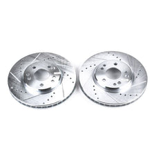 Cargar imagen en el visor de la galería, Power Stop 90-93 Mercedes-Benz 300SL Front Evolution Drilled &amp; Slotted Rotors - Pair