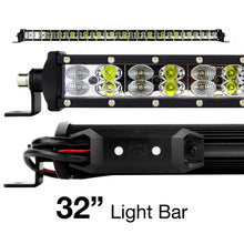 Cargar imagen en el visor de la galería, XK Glow RGBW Light Bar High Power Offroad Work/Hunting Light w/ Bluetooth Controller 32In