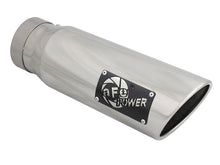 Cargar imagen en el visor de la galería, aFe Diesel Exhaust Tip Bolt On Polished 4in Inlex x 5in Outlet x 15in