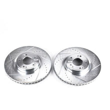 Cargar imagen en el visor de la galería, Power Stop 09-14 Hyundai Genesis Front Evolution Drilled &amp; Slotted Rotors - Pair