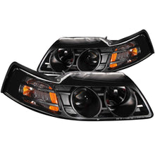 Cargar imagen en el visor de la galería, ANZO 1999-2004 Ford Mustang Projector Headlights Black