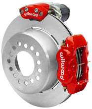 Cargar imagen en el visor de la galería, Wilwood Forged Dynalite Rear Electronic Parking Brake Kit - Red Powder Coat Caliper - Plain Rotor