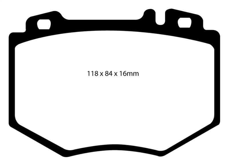 EBC 03-06 Mercedes-Benz CL600 5.5 Twin Turbo Yellowstuff Front Brake Pads