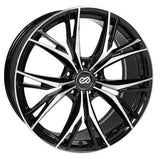 Enkei ONX 18x8 5x114.3 40mm Offset 72.6mm Bore Black Machined Wheel