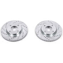 Cargar imagen en el visor de la galería, Power Stop 09-14 Nissan Cube Front Evolution Drilled &amp; Slotted Rotors - Pair