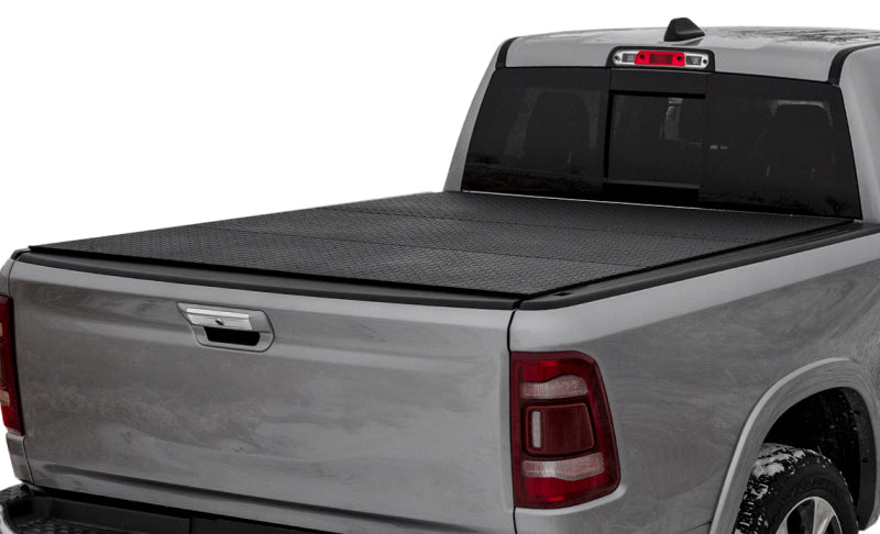 Access 02-18 Ram 1500/03-18 Ram 2500/3500 6ft 4in Bed LOMAX Tri-Fold Cover - Urethane Diamond Plate