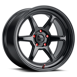 Kansei K14B Roku 18x9.5in / BLANK BP / 38mm Offset / 66.56mm Bore - Gloss Black