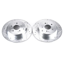 Cargar imagen en el visor de la galería, Power Stop 07-13 Acura MDX Rear Evolution Drilled &amp; Slotted Rotors - Pair
