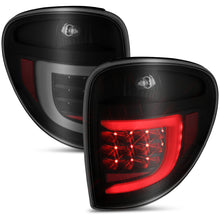 Cargar imagen en el visor de la galería, ANZO 2004-2007 Dodge Grand Caravan LED Tail Lights w/ Light Bar Black Housing Smoke Lens