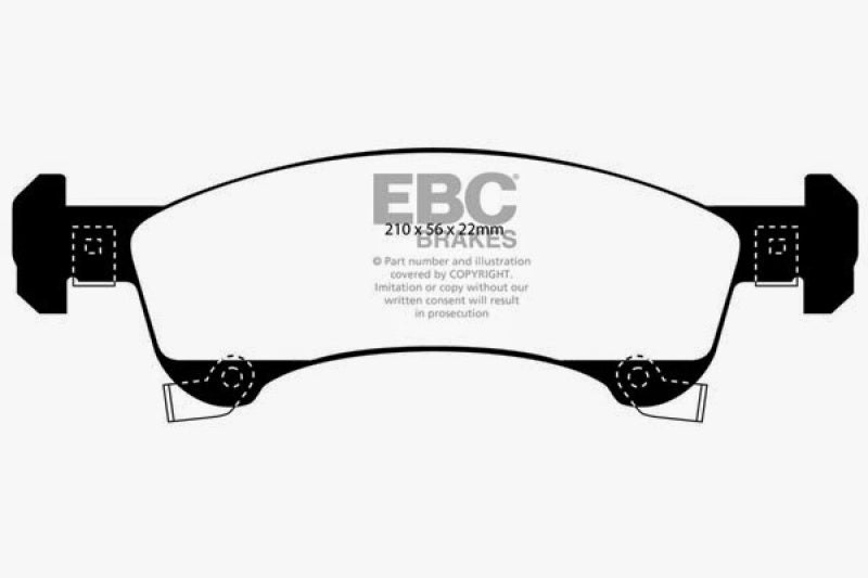 EBC 02-06 Ford Expedition 4.6 2WD Ultimax2 Front Brake Pads