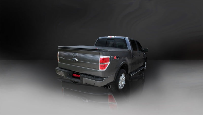 Corsa 2010-2010 Ford F-150 Raptor 5.4L V8 Black Sport Cat-Back Exhaust