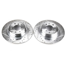 Cargar imagen en el visor de la galería, Power Stop 1995 BMW 740i Rear Evolution Drilled &amp; Slotted Rotors - Pair
