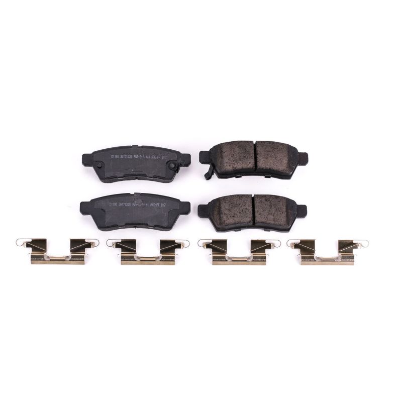 Power Stop 05-19 Nissan Frontier Rear Z17 Evolution Ceramic Brake Pads w/Hardware