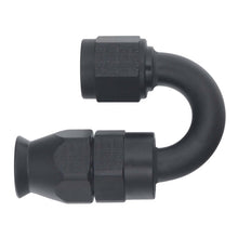 Cargar imagen en el visor de la galería, DeatschWerks 6AN Female Swivel 180-Degree Hose End PTFE (Incl Olive Insert) - Anodized Matte Black