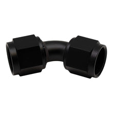 Cargar imagen en el visor de la galería, DeatschWerks 10AN Flare Female Swivel 45-Degree to 10AN Flare Female Swivel - Anodized Matte Black