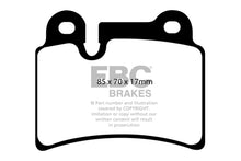 Cargar imagen en el visor de la galería, EBC 06-09 Volkswagen Touareg 3.6 (2 pin holes at top of backplate) Yellowstuff Rear Brake Pads